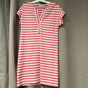 Vineyard vines striped pink dress